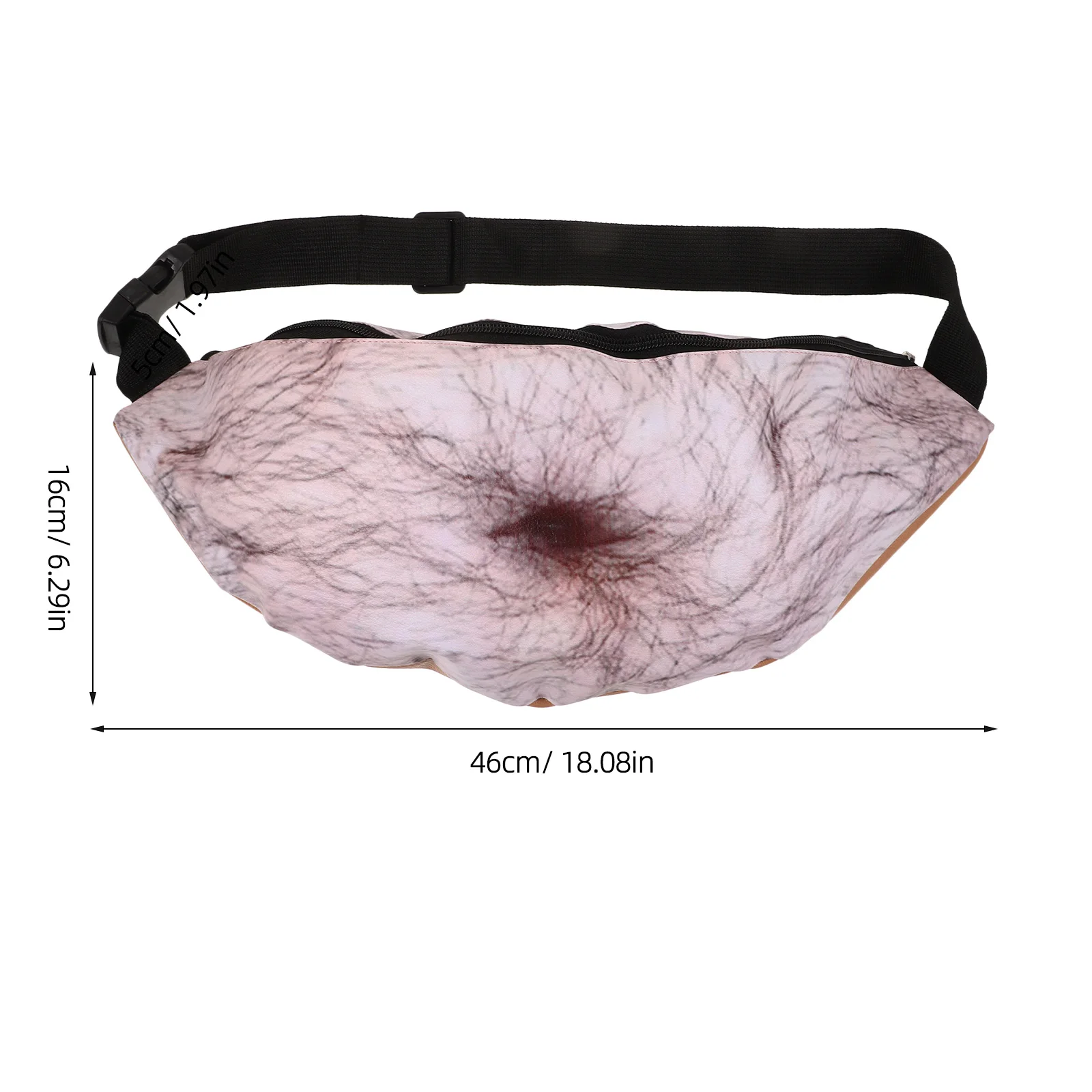 

Unisex Funny Waist Bags Anti-Theft 3D Beer Belly Print Fanny Packs Casual Travel Waist Bag for Women Men Fanny Packs for Women