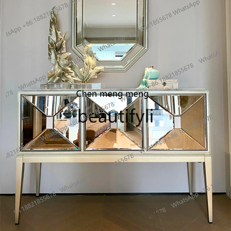 

X Light Luxury Multi-Functional Cabinet Modern Living Room Entryway Sideboard