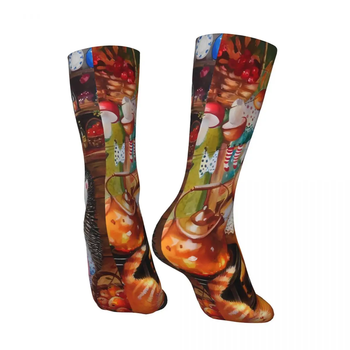 Hedgehog Sock Printed Man Polyester