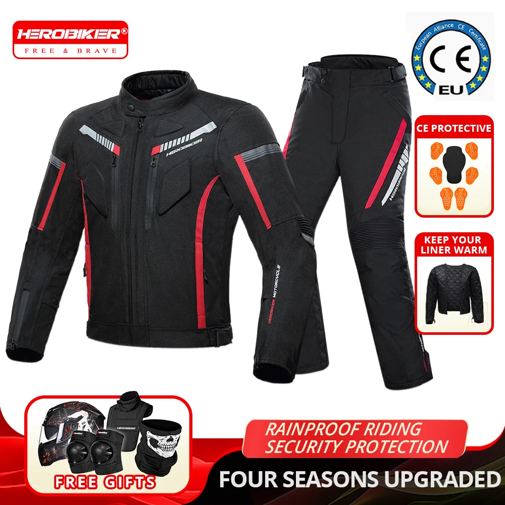 سترة دراجة نارية مقاوم للماء موتوكروس موتو عاكسة الرجال يندبروف دراجة نارية ركوب السترات القابلة للإزالة بطانة دراجة نارية القماش #1