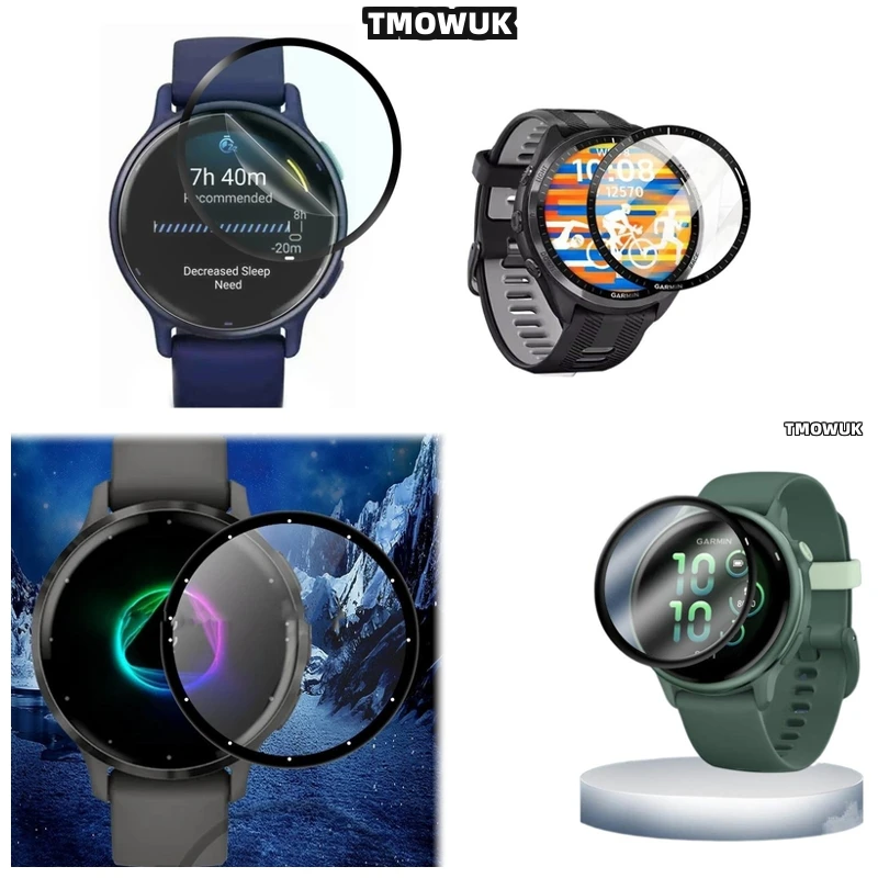 

For Garmin Forerunner 57 945 955 965 970 42mm 47mm Soft Flexible Film, Ultra-Clear PMMA Material