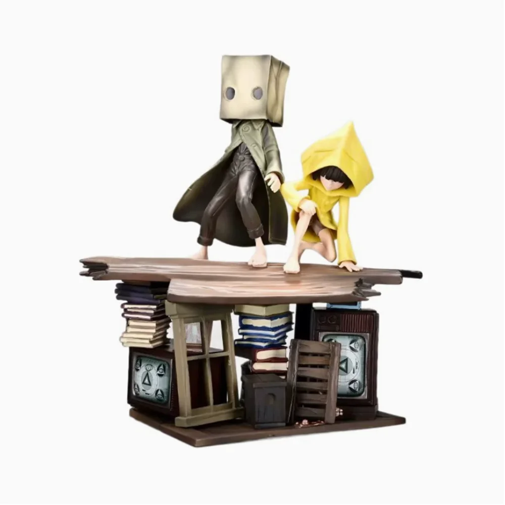 

НОВИНКА: Коллекционная фигурка из ПВХ Little Nightmares — Шик и Моно, 22 см. Модель-статуэтка, экшн-фигурка, украшение для рабочего стола, подарок.