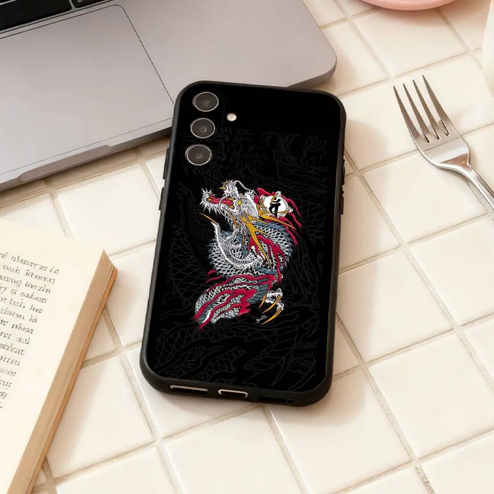 Japanse Game Yakuza Kiryu Dragon telefoon Case Voor Samsung Galaxy A73,A72,A71,A70,A53,A52,A51,Anderen Zachte Zwarte Shell