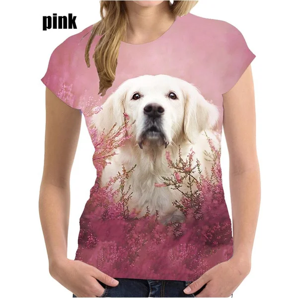 

Women Labrador Retriever Print Animal Print Tshirt 3d Print Tshirt Round Neck Tshirt