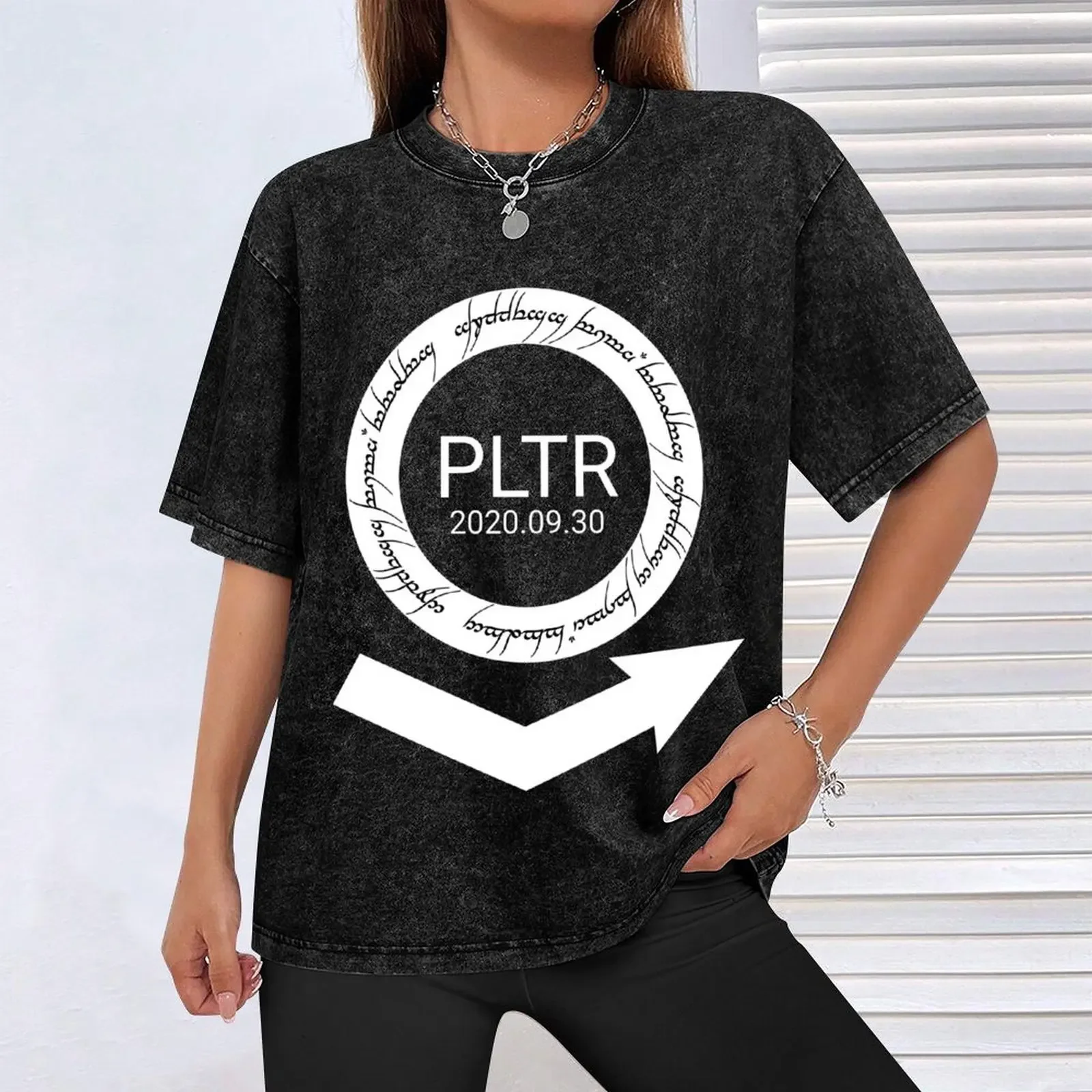 PLTR DPO تي شيرت الملابس الجمالية قميص مخصص أنيمي التي شيرت جرافيك تي شيرت رجالي تي شيرت