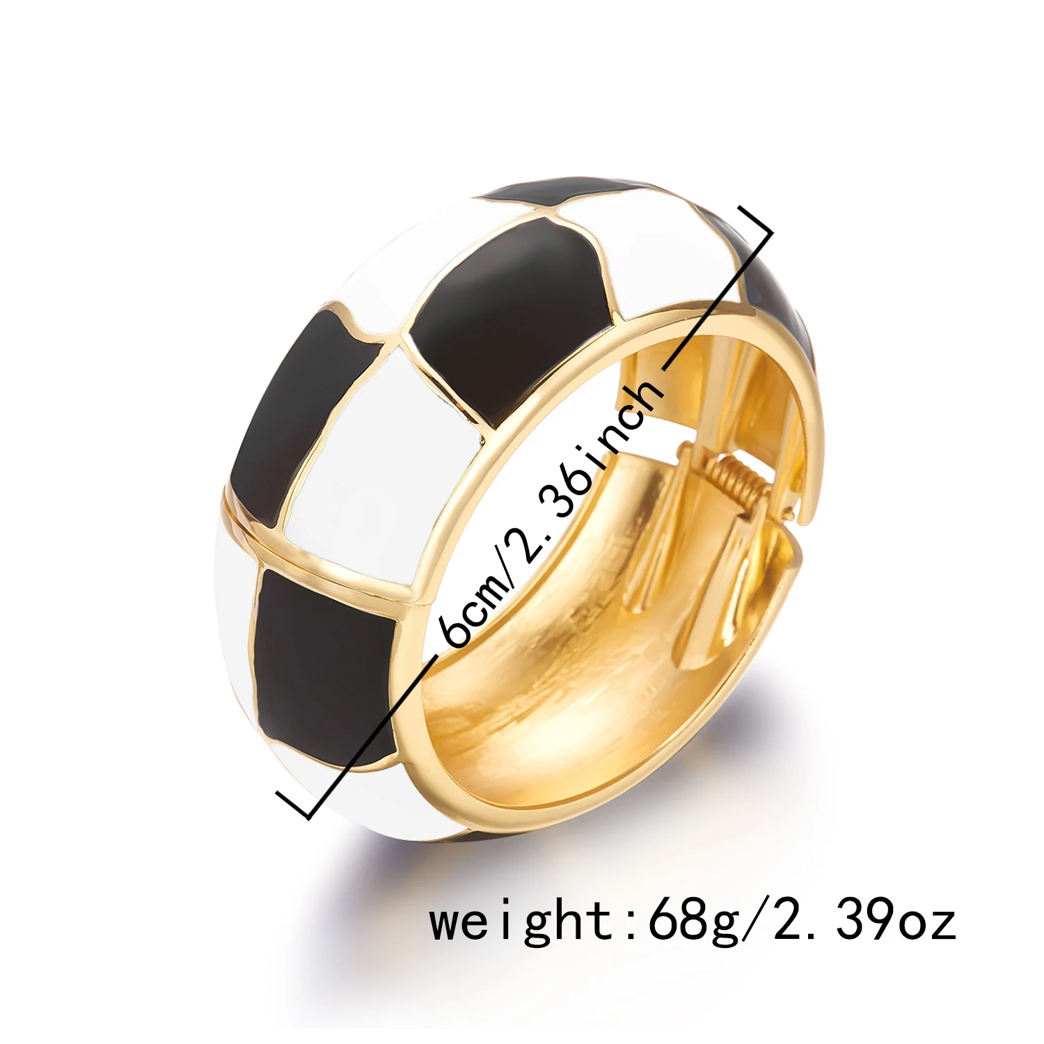 Boho Elegante Charm-Armreifen mit Emaille und Tropfenöl-Effekt für Damen, Punk Geometrische Breite Manschetten-Armbänder, Minimalistischer Schmuck – Detail 9