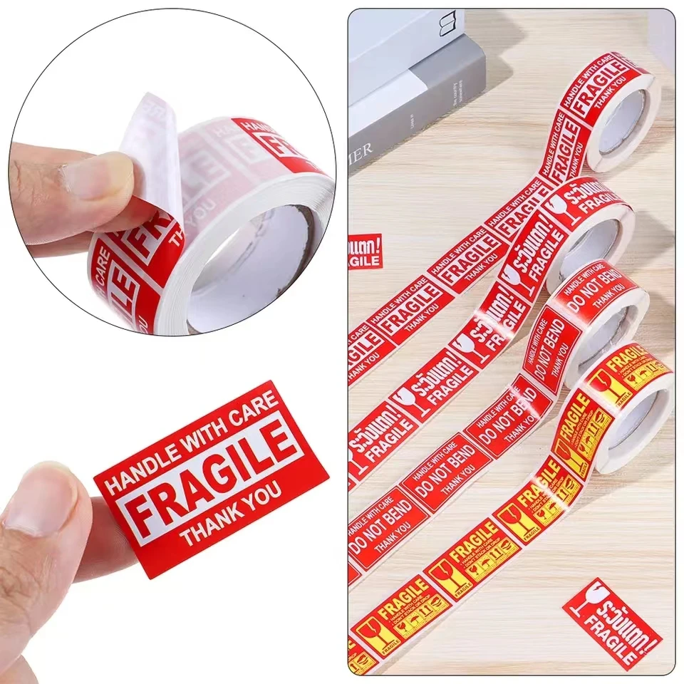 

250 шт./рулон, хрупкие предупреждающие этикетки, наклейки, пожалуйста, обратите внимание на товары, экспресс-доставка, этикетка, упаковочная метка, специальная бирка