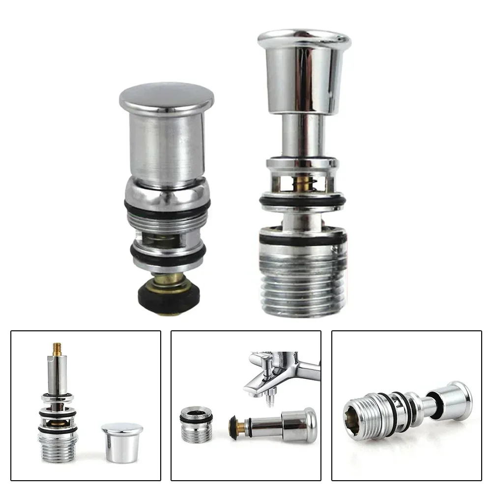 Shower Switch Valve Spring-Loaded Pull-up Water Diverter Triple Bathtub Copper Chrome Plating Corrosion-resistant Pipe Accessori
