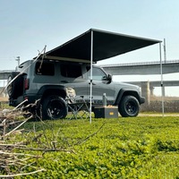 Outdoor Vinyl Carside Tent Camping Sunshade Rain Proof Off-road Vehicle Specific Side Tents Portable Folding Camping Sun Shelter