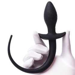 Silicone Dog Tail Anal Plug Cosplay Slave Butt Plug Prostate Massage Stimulator Sex Toys For Female Male Gay Erotic Tails Anus