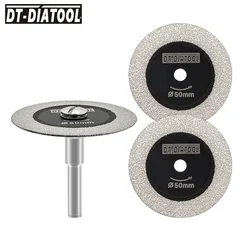 DT-Diatool 1/3pcs Set 30/40/50mm Diamond Mini Saw Glass Cutting Disc for Tile Wine Bottle Crystal Circular Glass Saw Blade