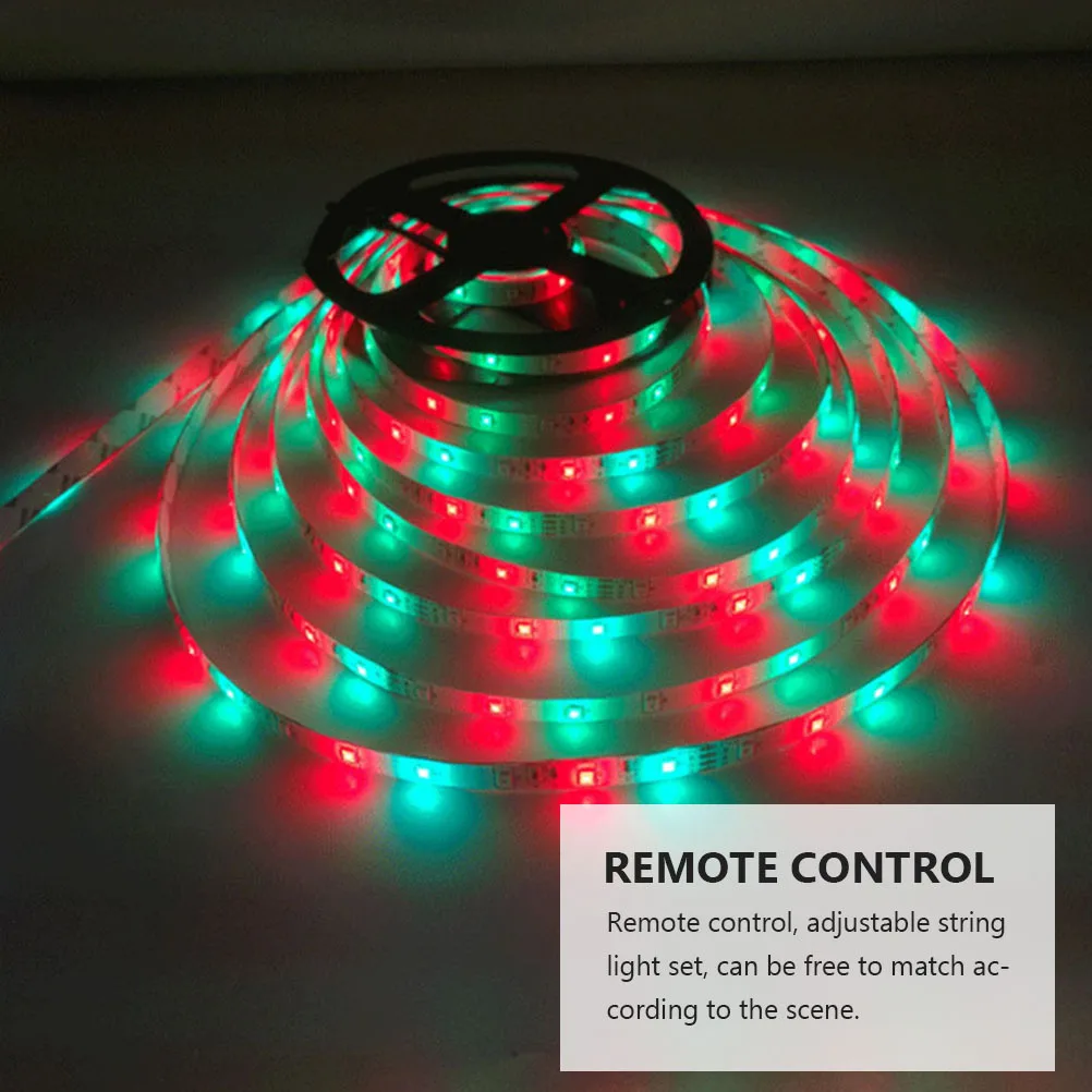 1 مجموعة مقاوم للماء Rgb سلسلة ضوء التحكم عن بعد 16 ألوان 4 طرق ديكور LED قطاع ضوء الترا برايت 60 الخرز