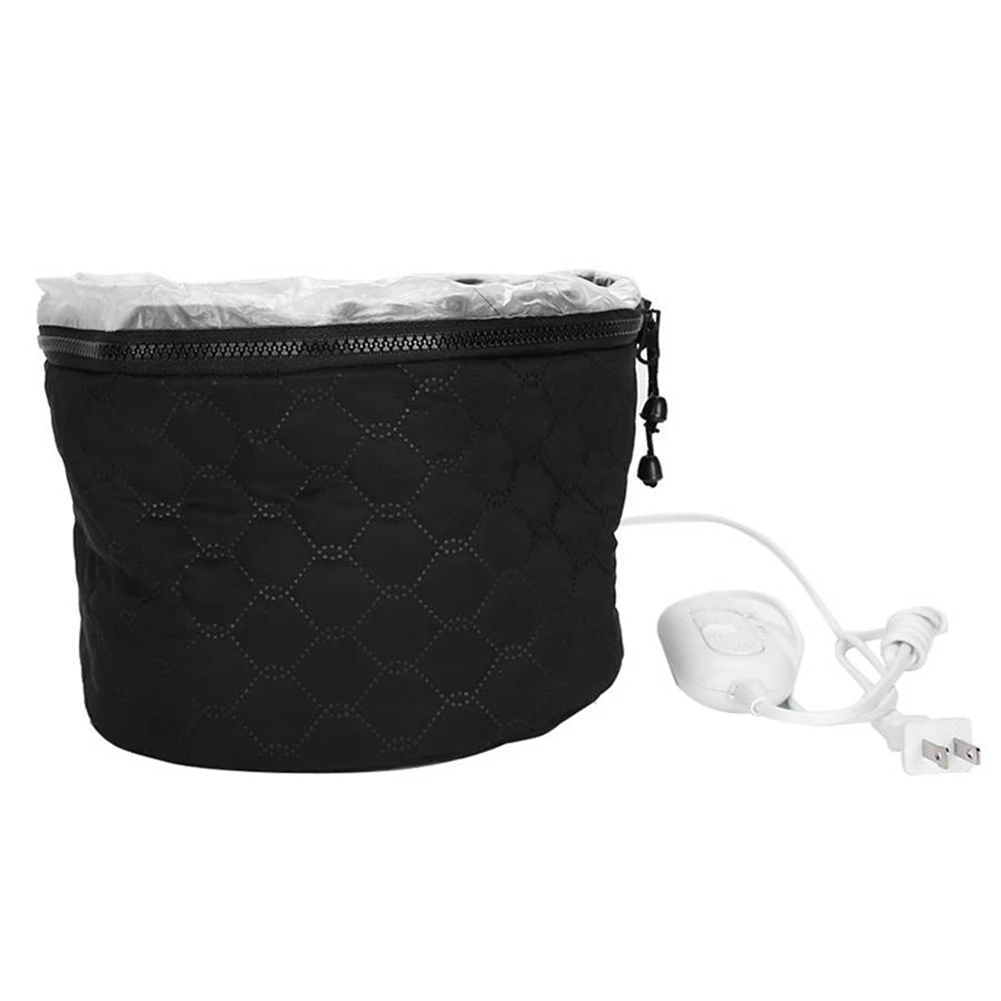 

AGLH Household Electric Heating Hat Cap Adjustable Hot Oil Treatment Hat Salon Barber Accessories for Hair Care US Plug