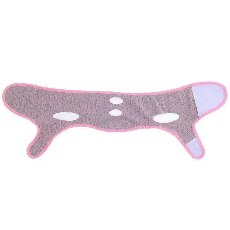 Beauty Face Sculpting Schlafmaske, V-Linien-Lifting-Kinnmaske, Kinnriemen für Doppelkinn für Frauen, Kinnmaskenlift und Gua Sha Stone