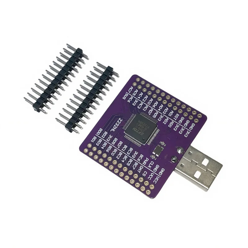 FT2232HL USB Ke UART FIFO SPI I2C JTAG RS232 Modul, Adaptor Antarmuka Saluran Ganda 42X37Mm dengan Driver VCP & D2XX