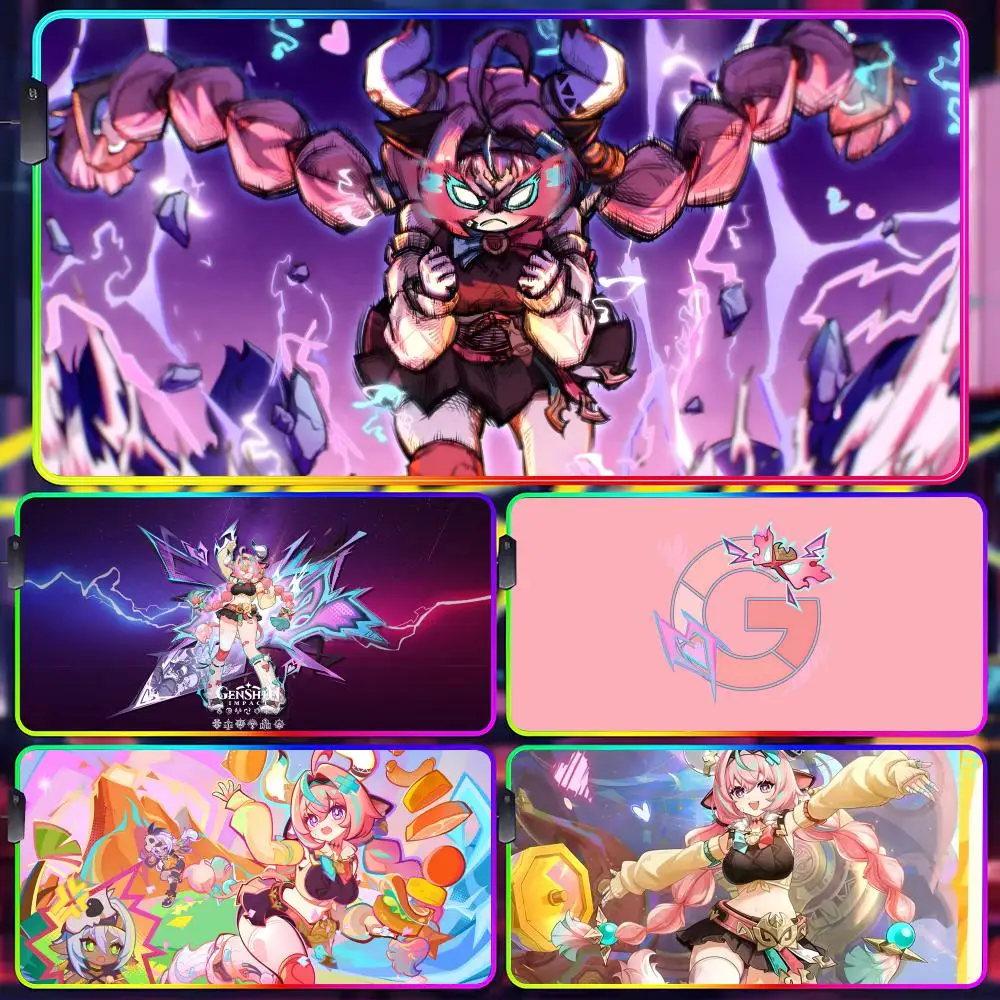 

Коврик для мыши Varesa, геймерский люминесцентный светодиодный коврик для мыши, игровой стол, RGB настольный коврик, клавиатура, коврик для мыши для ПК