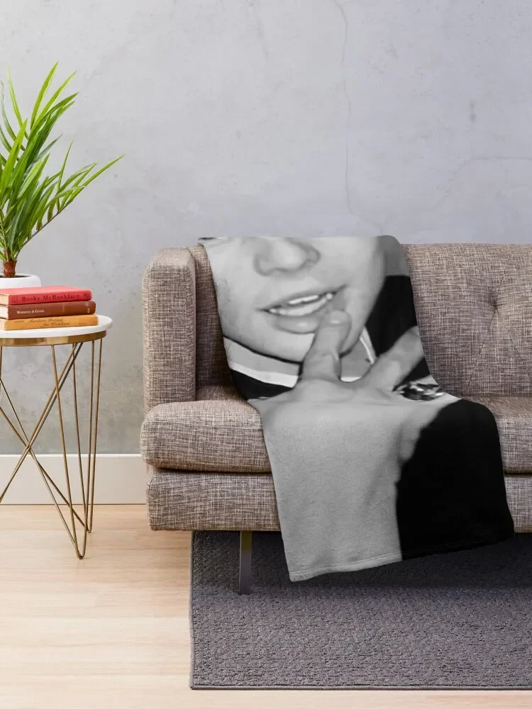 ليوناردو دابريو رمي بطانية ، بطانية شعر ، أسود وأبيض #2