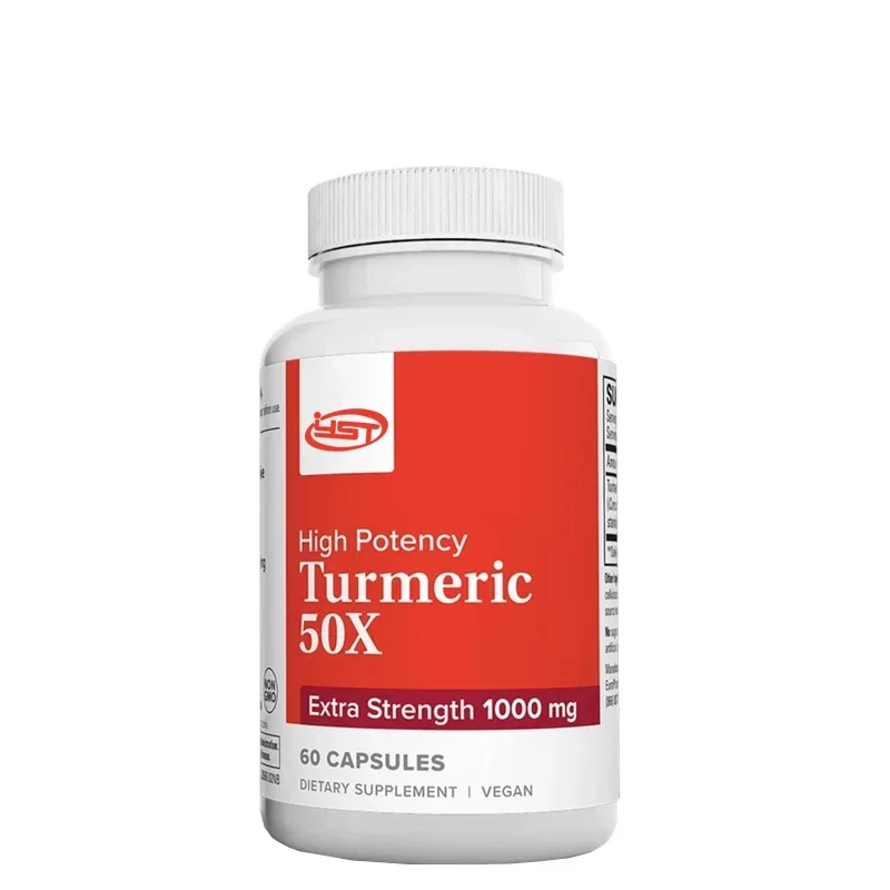 

Natural Turmeric 50X -60 Capsules - Super Formula - Vegetarian, Non GMO -1 Month Supply