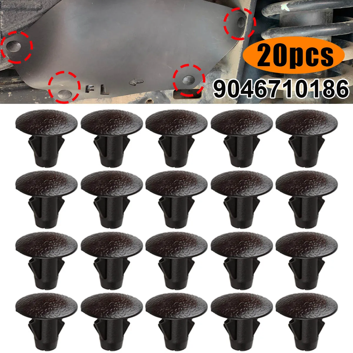 Fender Liner Clip For Toyota Land Cruiser Prado 4Runner Lexus GX470 Splash Shield Apron Seal Cover Mud Flaps Push Rivet Fastener