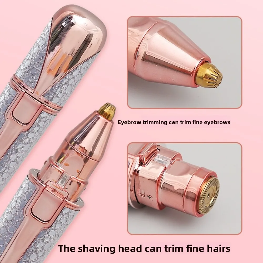 Tondeuse à sourcils électrique 2 en 1 pour femmes, rasoir indolore, Rechargeable, épilateur pour le visage, épilateur corporel, beauté