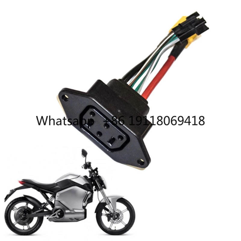 Für Super Soco TC TS TSX CU DU RU Lithium-Batterie Stecker Ladegerät Buchse Linie Rund Linie Quadrat