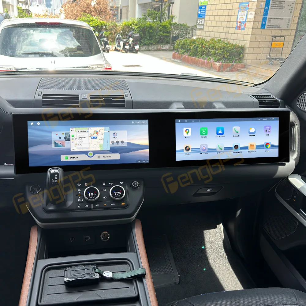 

Android 14 Dual Screen Multimedia DVD Player For Land Rover Defender 2018-2024 Car Radio GPS Navigation Carplay Stereo Host DSP