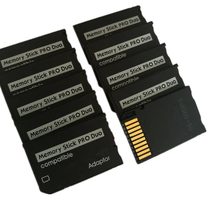 100psc Sale Micro Trans Flash SD to Memory Stick Pro Duo Adapter Converter for PSP for Sony Device, Without Capacity & Memory
