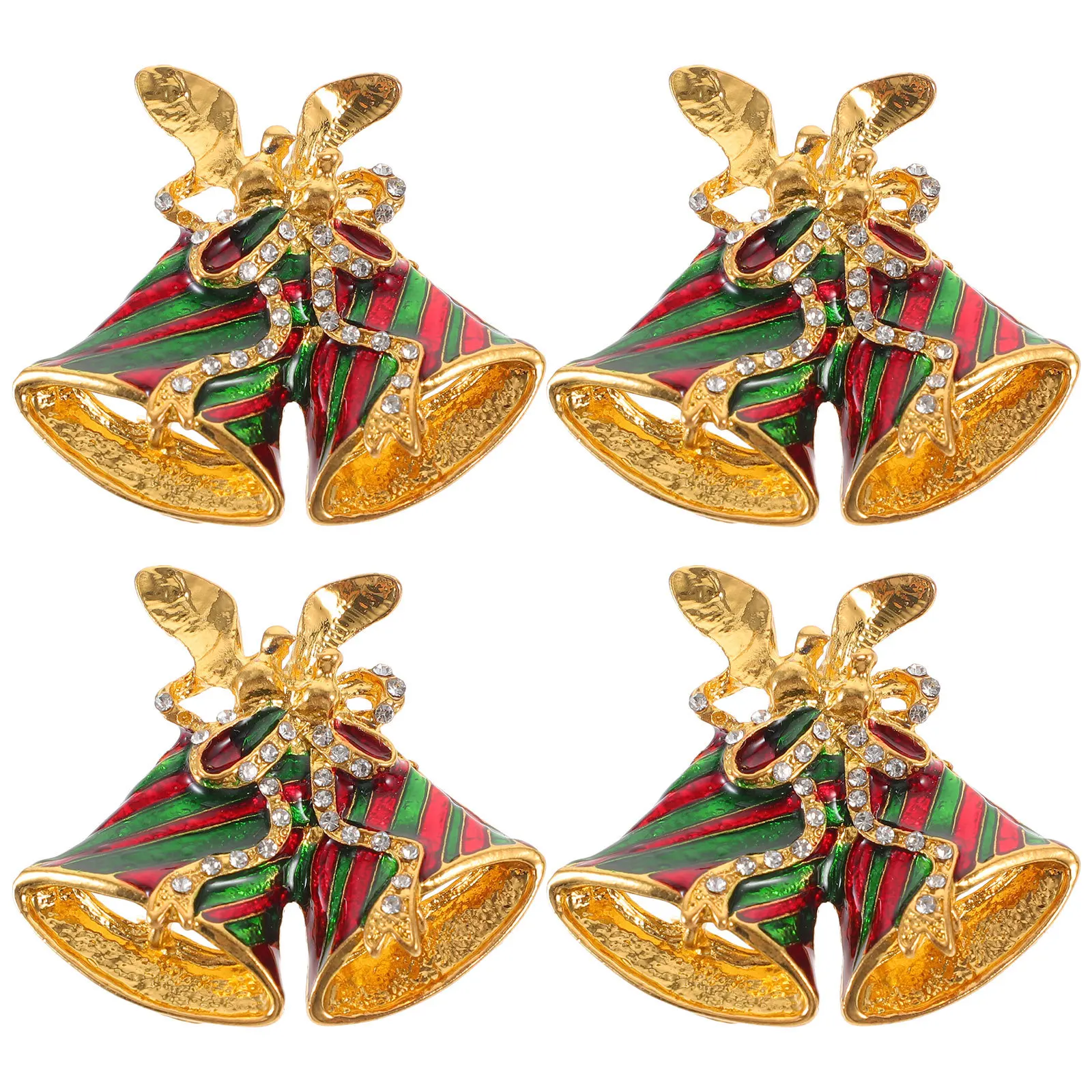 

Christmas Jewelry Lapel Pin Holiday Brooch Rhinestone Badge Crystal Girl Accessory Bell Wreath Tree Novelty Gift for Women