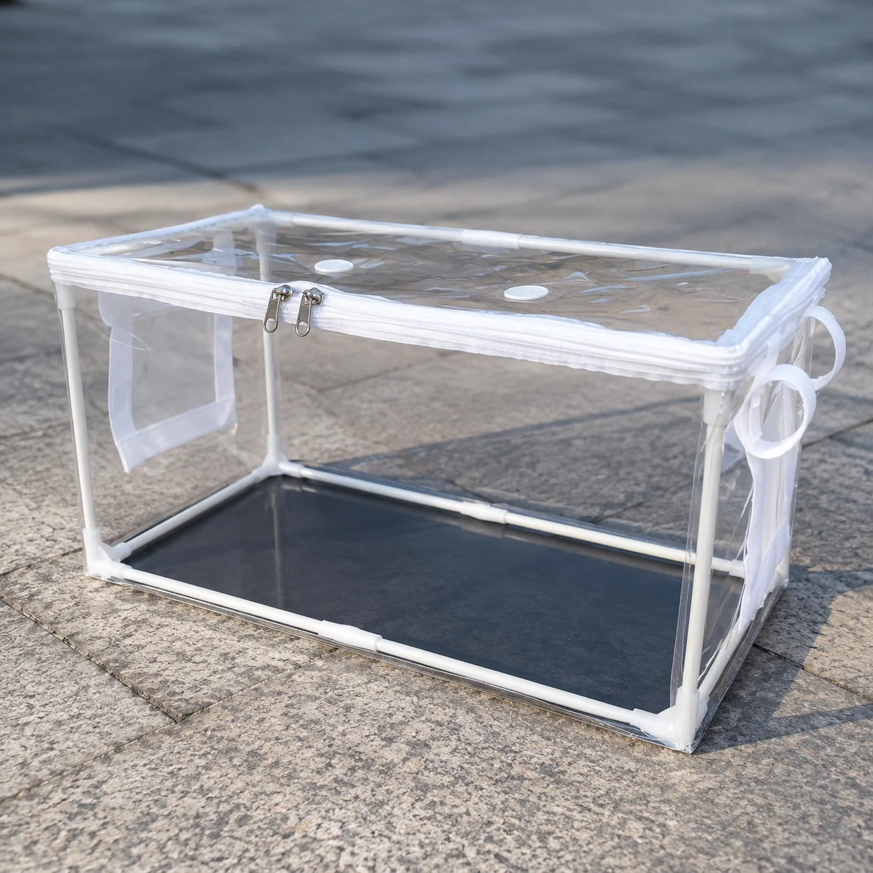 Portable Garden Greenhouse Cover Insulated Waterproof for Succulents Herbs with Fiberglass Frame for Apartment