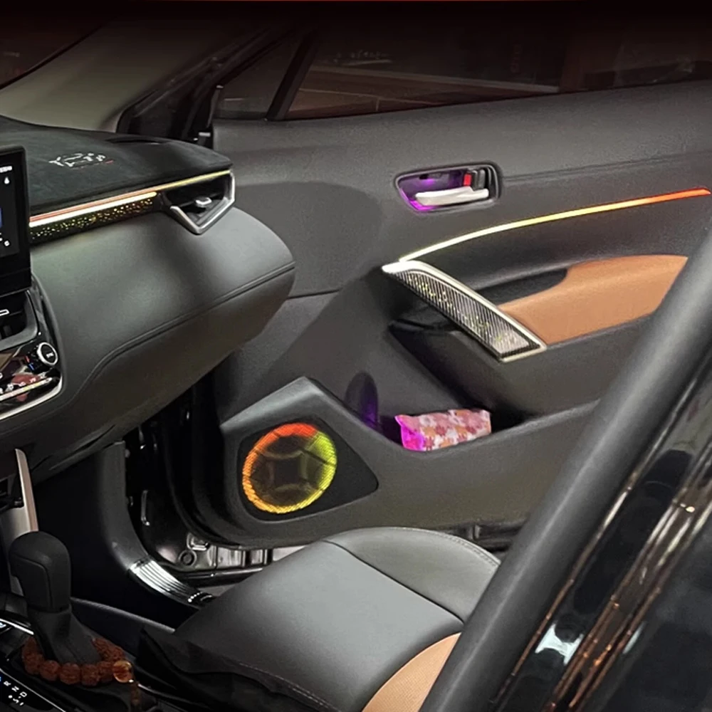 LED Car Lnner Ambient light For Toyota Corolla Cross 2022 -2024 Dynamics Magic Color Starry sky Ambience Lamp Button +APP Contr