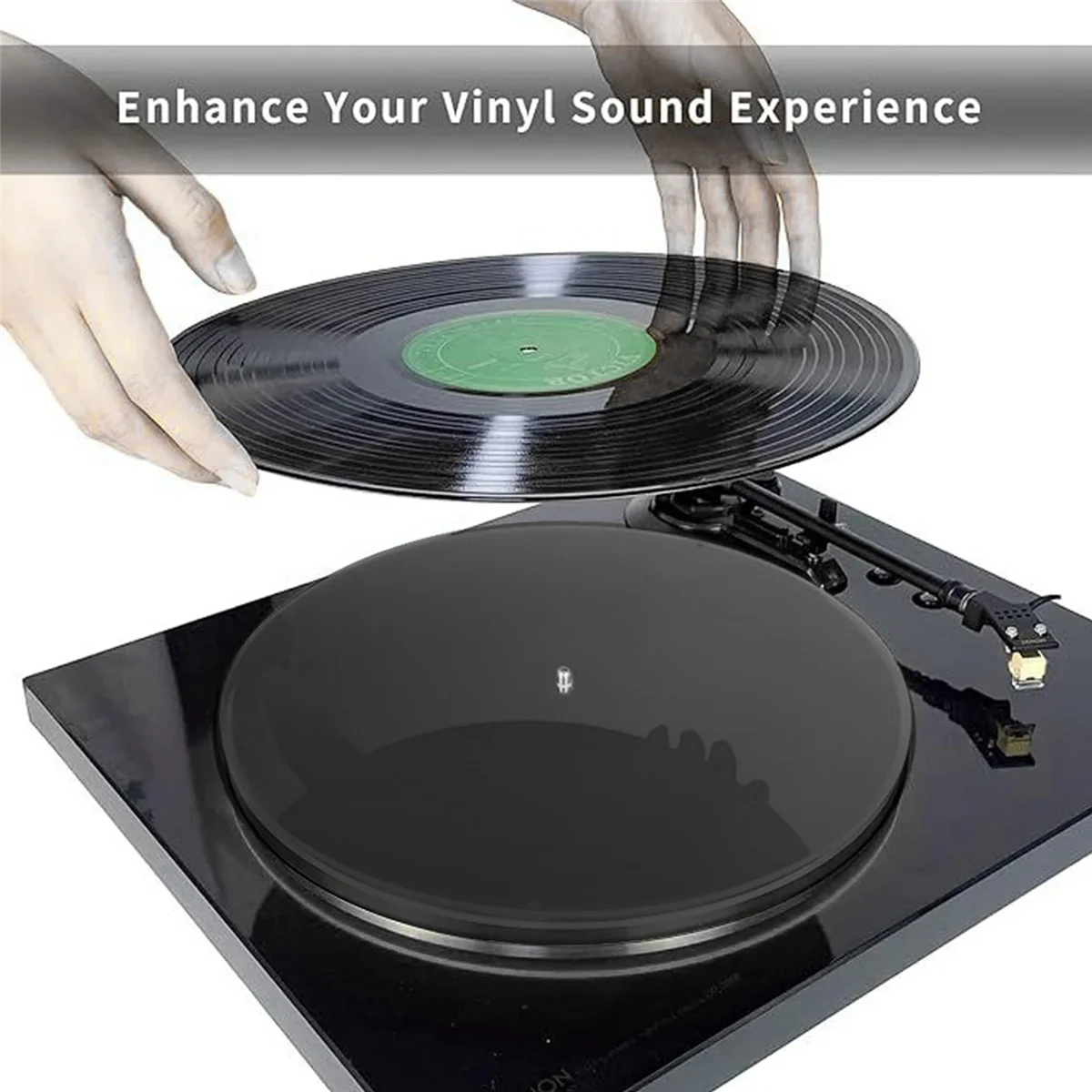 300mm X 3mm Acrylic Slip Mat for Phonograph Turntable Vinyl Anti-Static Practical Disc Player LP Mat Vinyl Record Pad,E