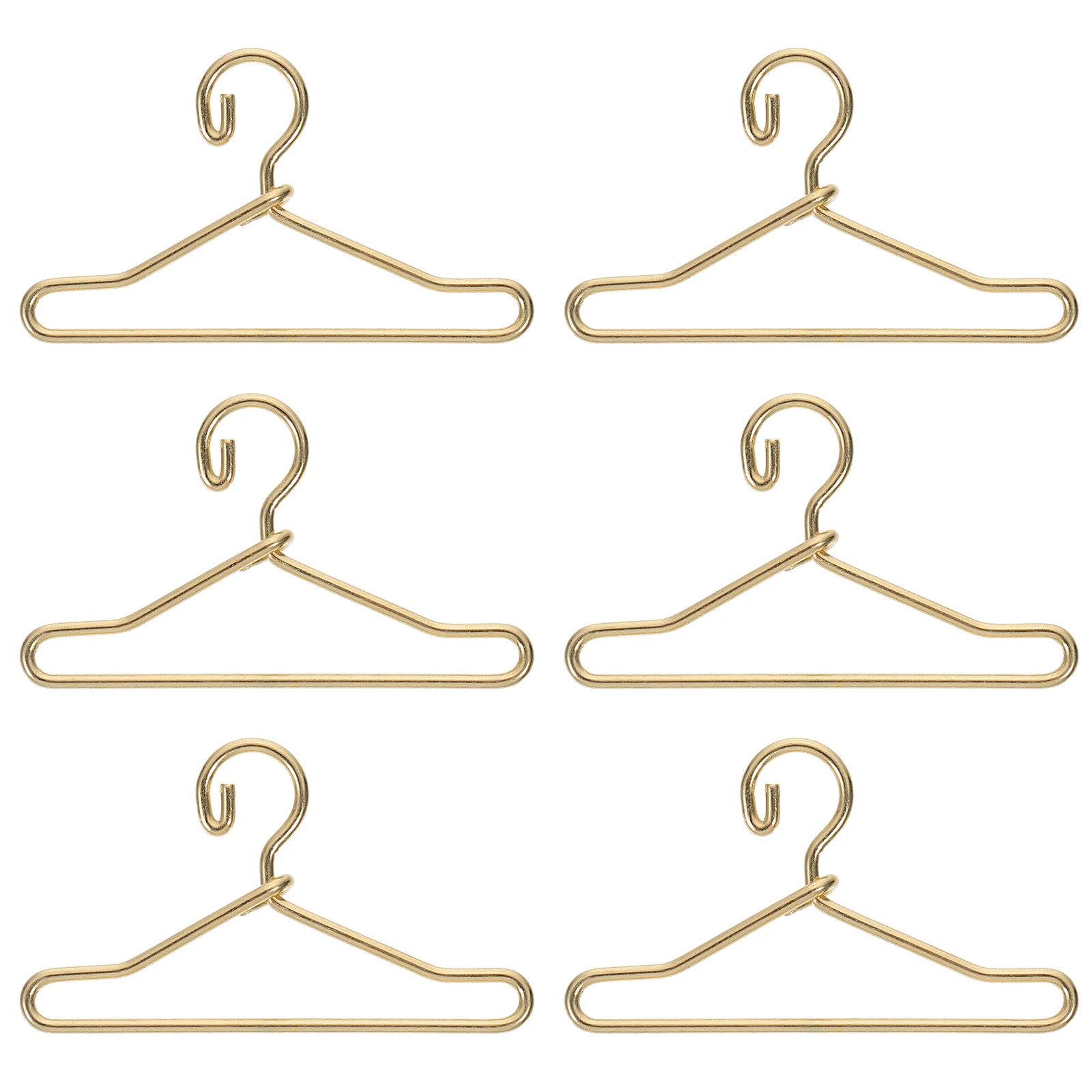 50 Pcs Hanger Dress Holding Rack Cloth Drying Coat Baby Hangers Mini Small Dolls Holder for Accessories Organizer