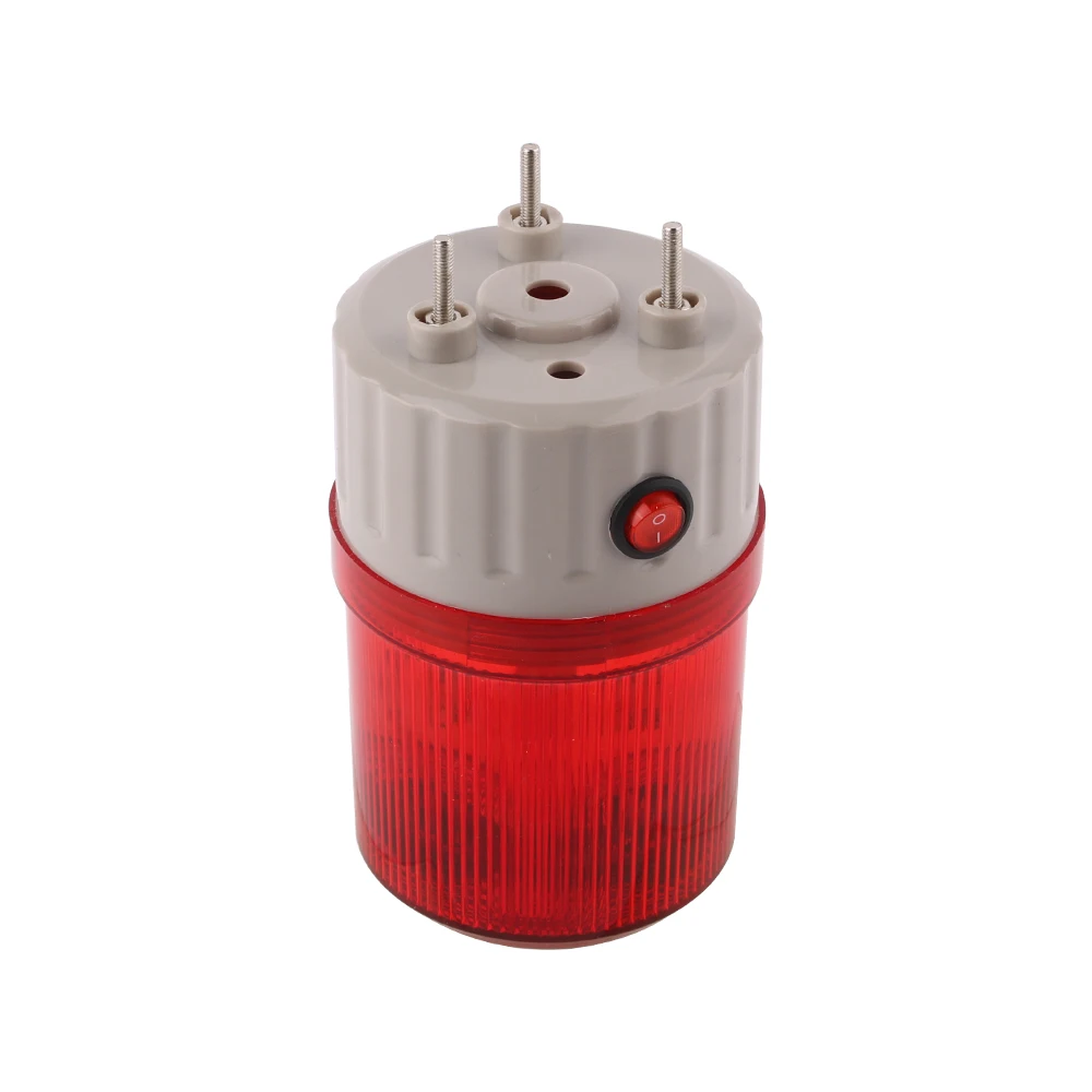 Solar Energy Signal Warning light Indicator Red LED Security Alarm Flashing light without sound