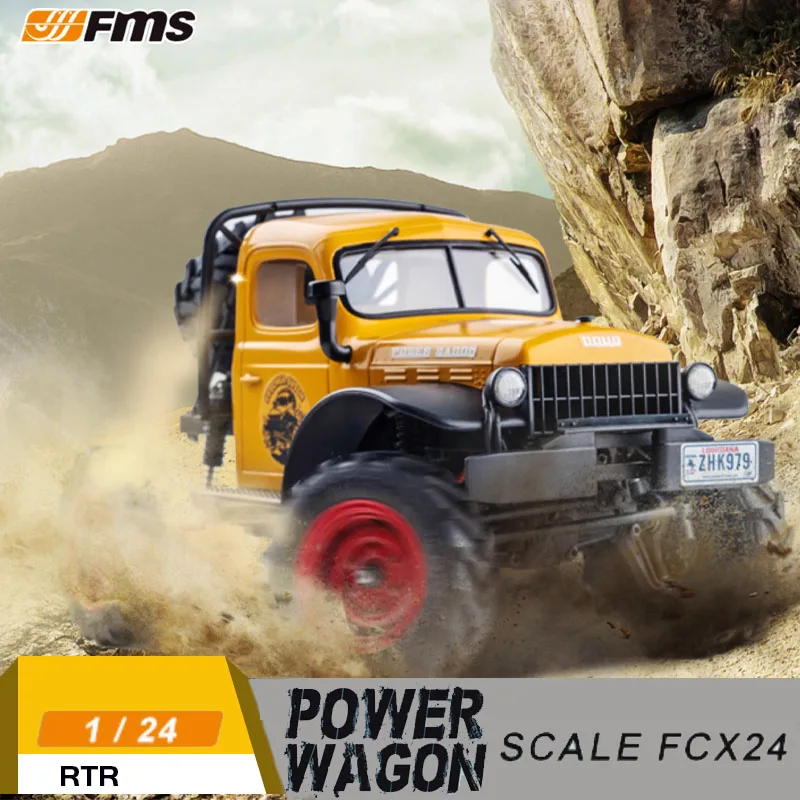 

Fms 1:24 Power Wagon Xiaoqi Rtr Rc Car 4wd Climbing Off-Road Vehicle Model Remote Control Semi-Truck Boy Toy Birthday Gift