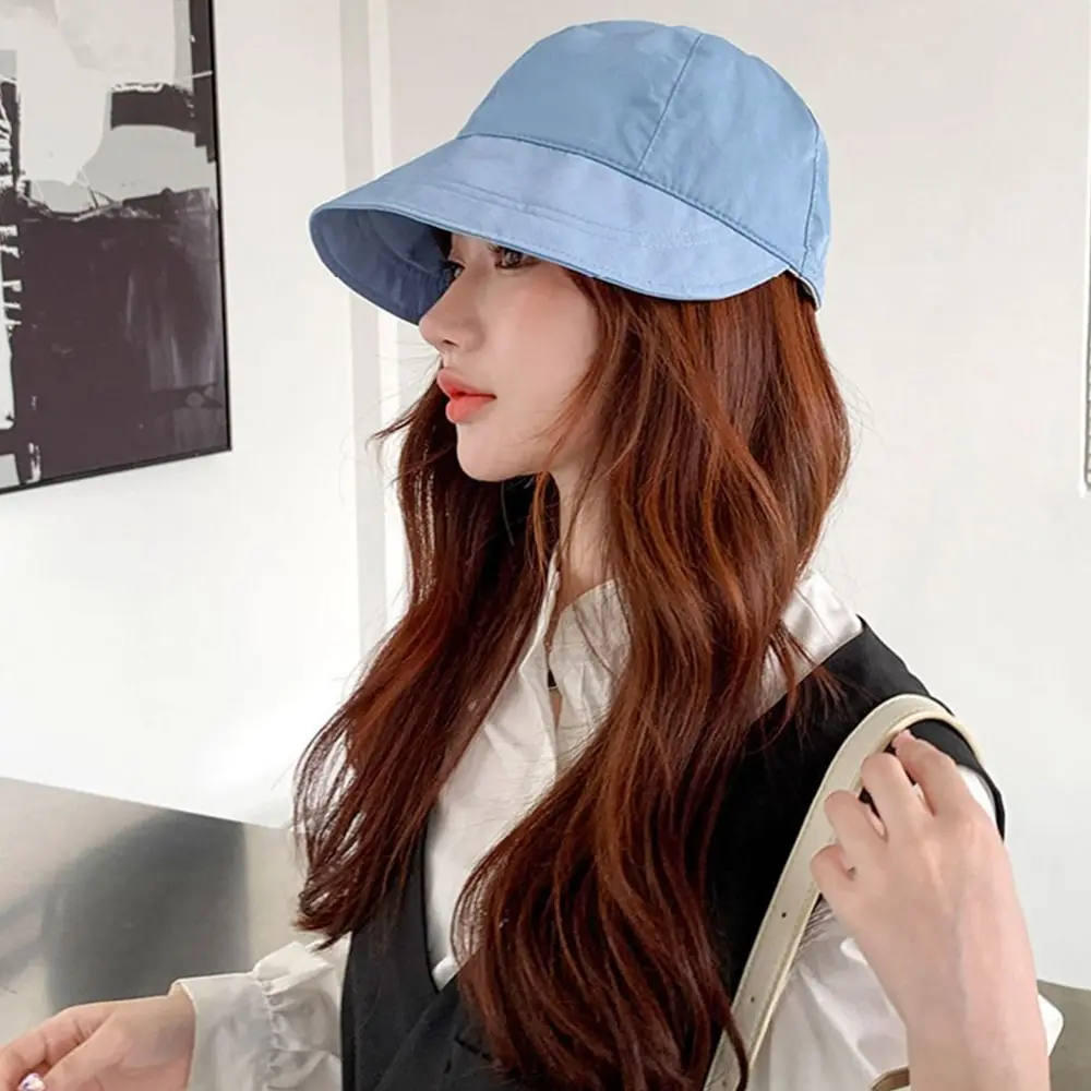 قبعة شمس قابلة للطي بحافة واسعة للرجال والنساء ، قبعات برباط قابلة للتعديل ، قبعات شاطئ ، أقنعة صيفية سريعة الجفاف ، قبعة صيادين #2