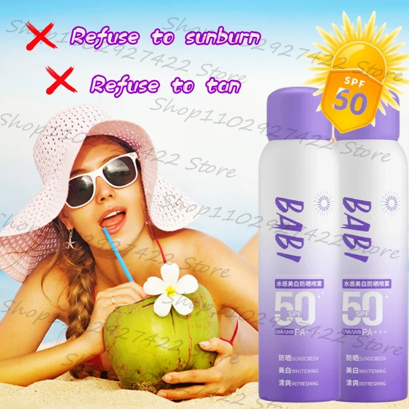 50SPF Barbie Sunscreen Spray Strong UV Barrier Refreshing Non-stick Waterproof Body Universal 150ml