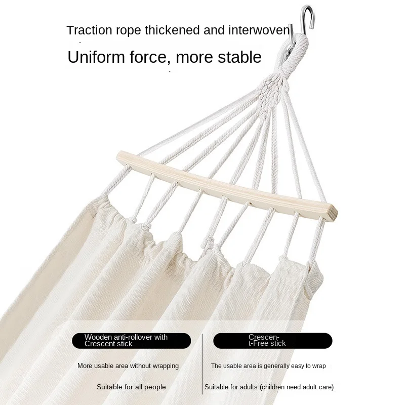 Promotion Portable Eco-friendly Camping Hiking Hammock for Outdoor Use 2 Person 150kg Capacity Fabric