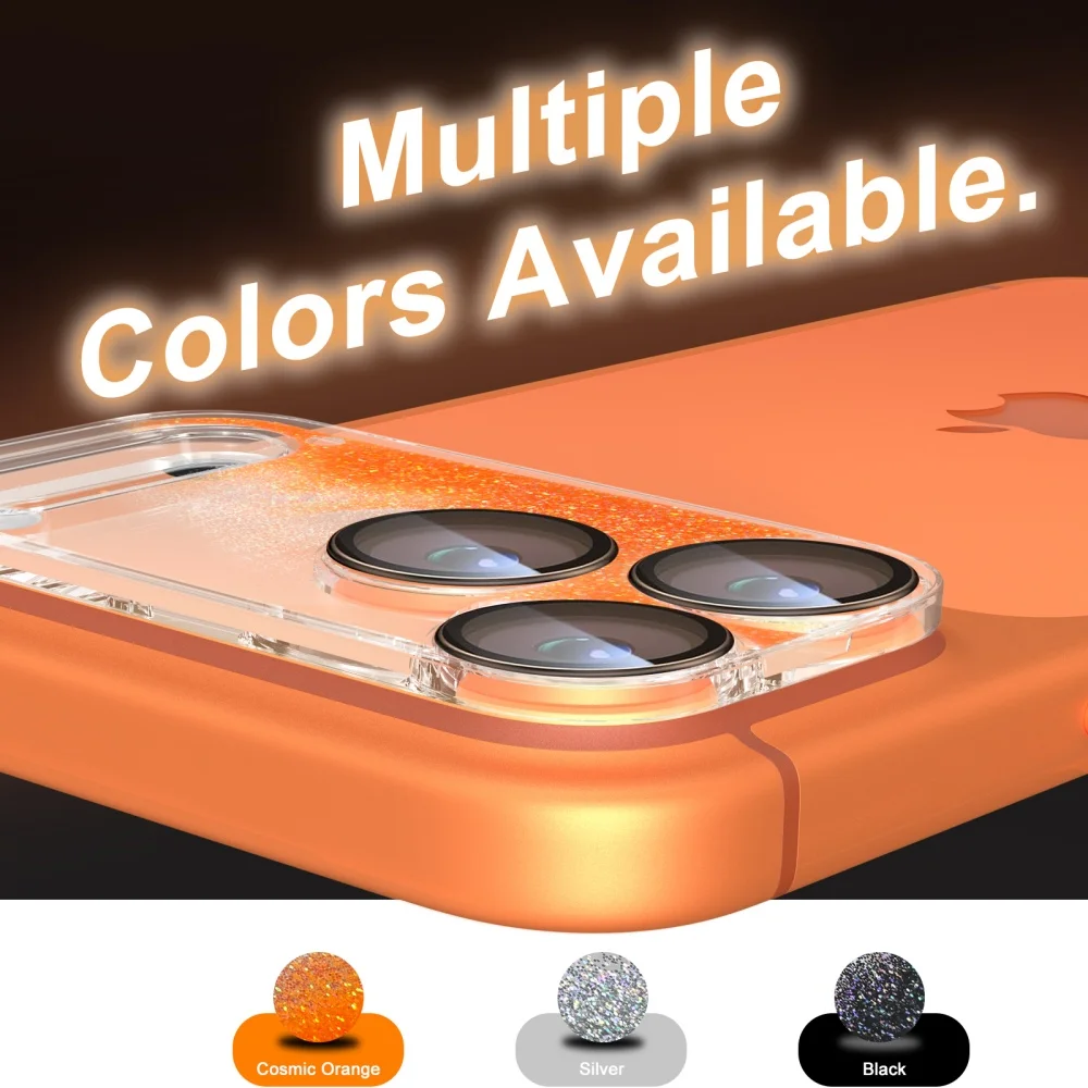 Shining Glitter Quicksand Camera Lens Protector for IPhone 17 17Pro Max AIR HD Lens Anti-scratch Protective Film Cap Accessorie