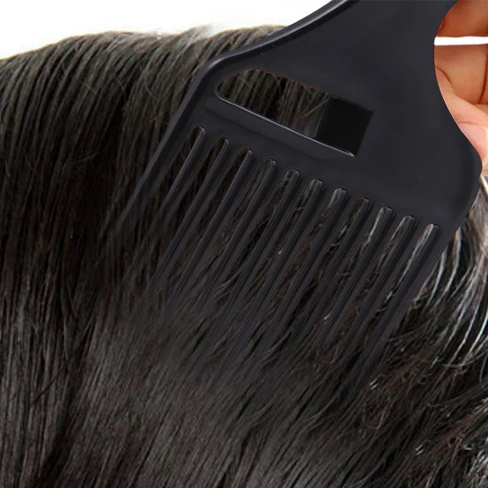 

6 Pcs Hair Pick Comb Afro Fork Combs Big Styling Plastic Detangle Tools For Men Women Curly Straight Hair