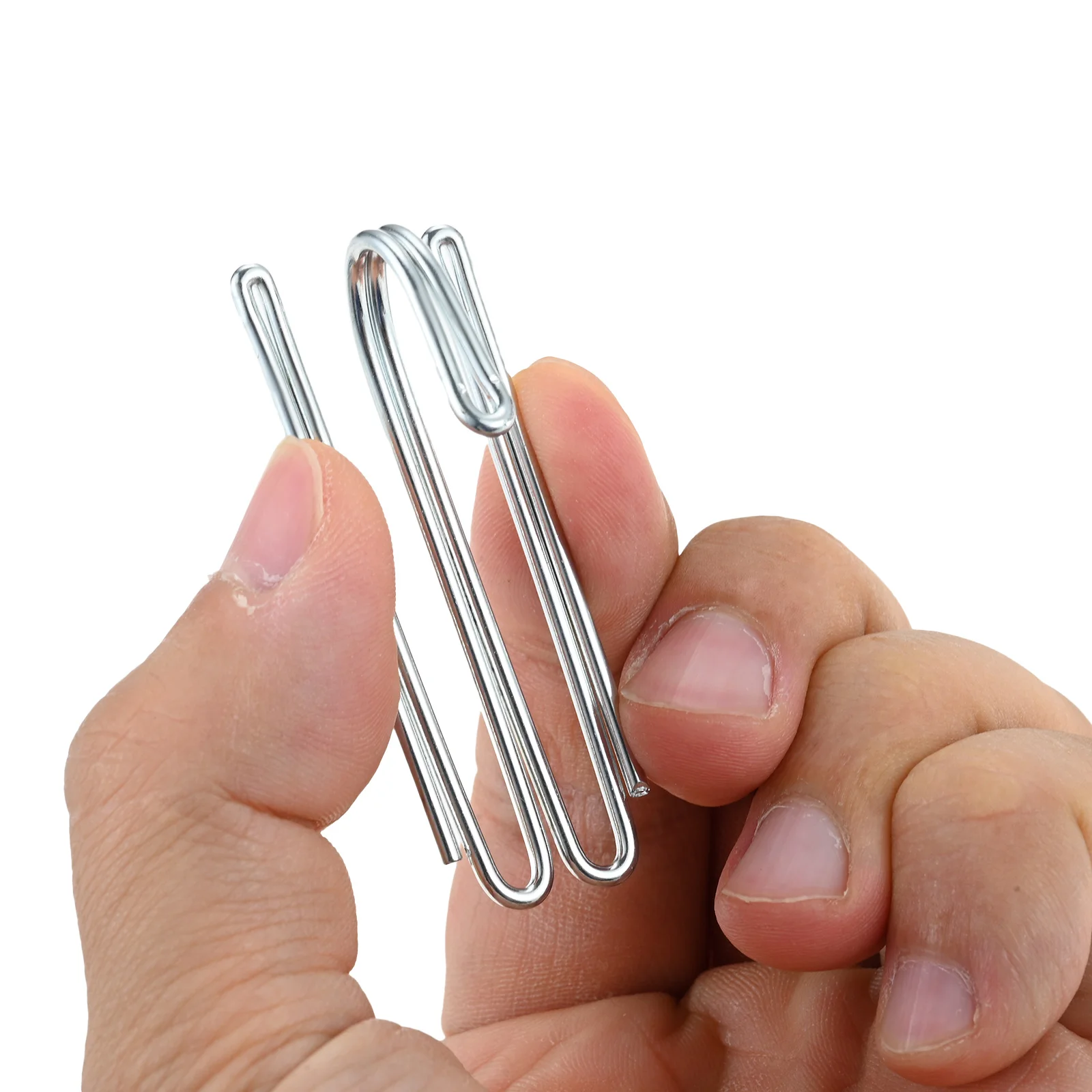 60pcs Curtain Hooks Stainless Steel Pleat Hooks Drapery Clasp and Pin 4 Prongs Pinch Pleat Tools Clips for Shower Curtain