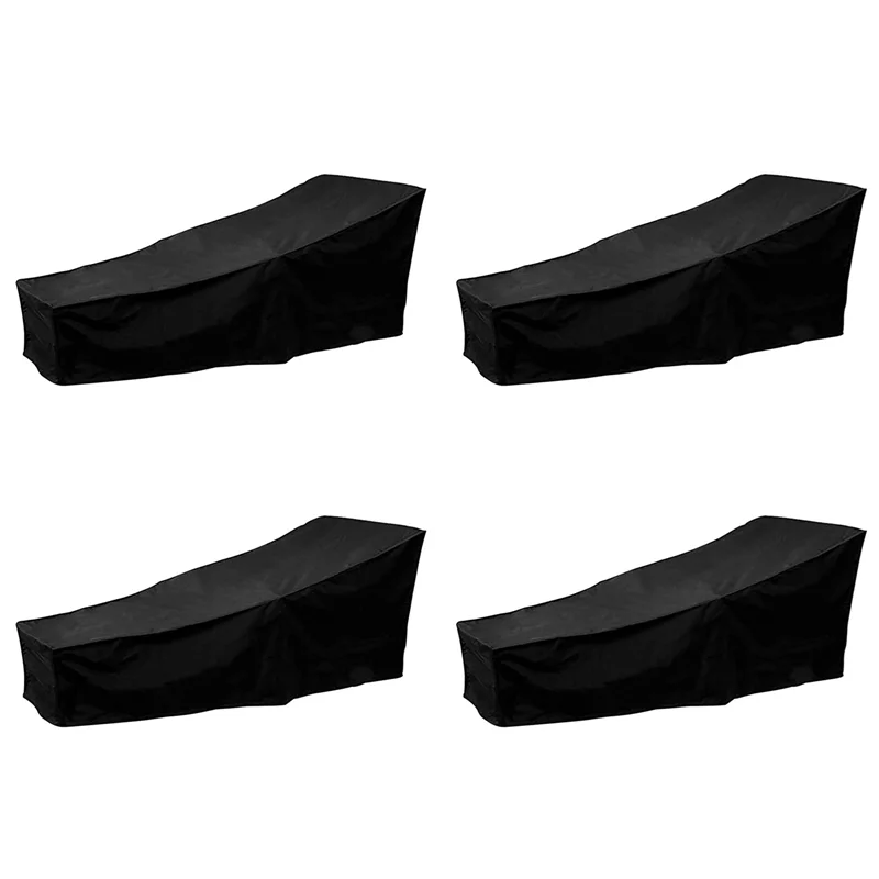 ABMR-4 Pack Outdoor Sun Lounger Cover, Waterproof Garden Wicker Chair Sunbed Cover, Terrace Furniture Protection Layer