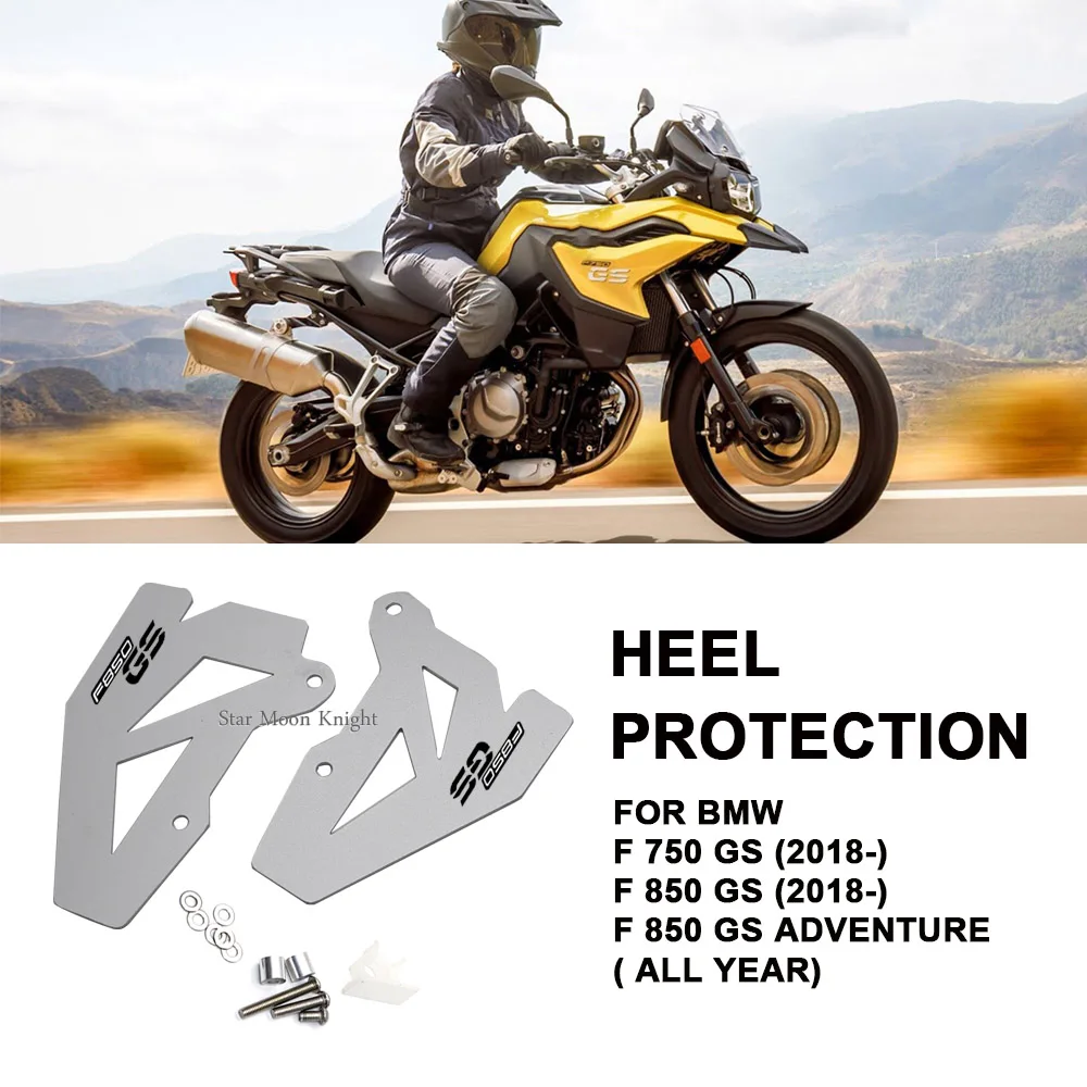 For BMW F750GS F850GS Adventure F 750 850 GS 2018 - 2022  Aluminum Motorcycle Accessories Heel Protective Guard Foot Peg Guard