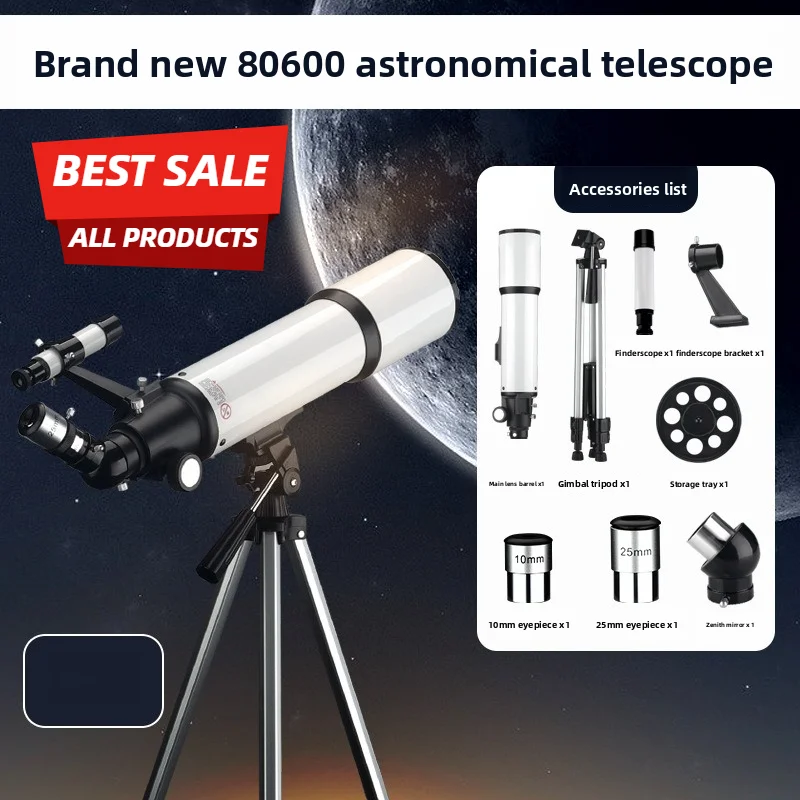 80600 Astronomy Telescope High Power Professional WiFi Display for Stargazing Moon