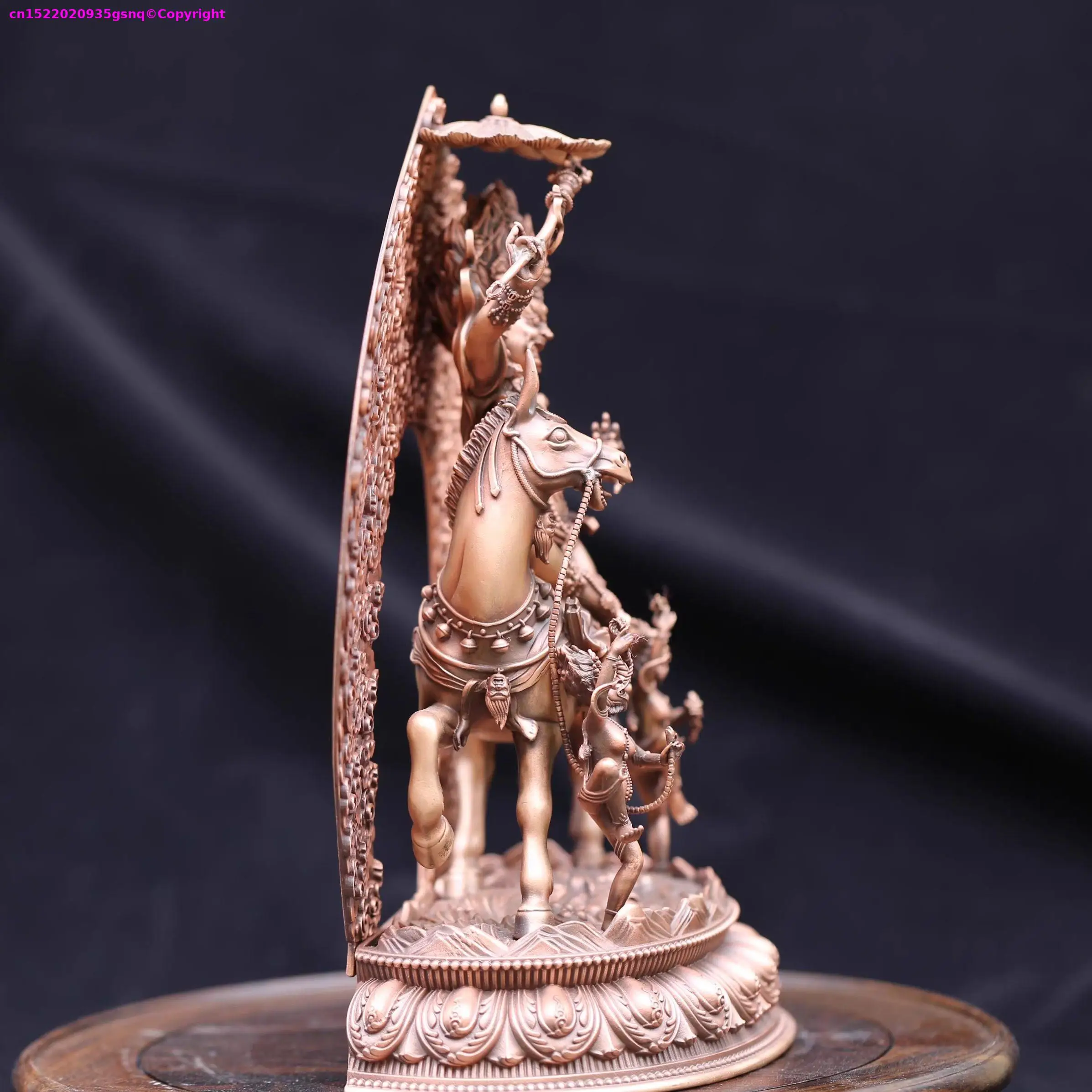 Special offer Exquisite copper carving Palden Lhamo Glorious Goddess statue Shri Devi Buddhist altar tibetan family worship