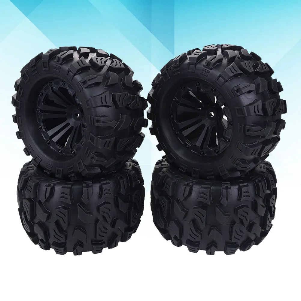 

4Pcs Heavy Duty Plastic Mini Wheels for DIY Vehicle Models Realistic Truck Wheel Set Craft Making Accessories