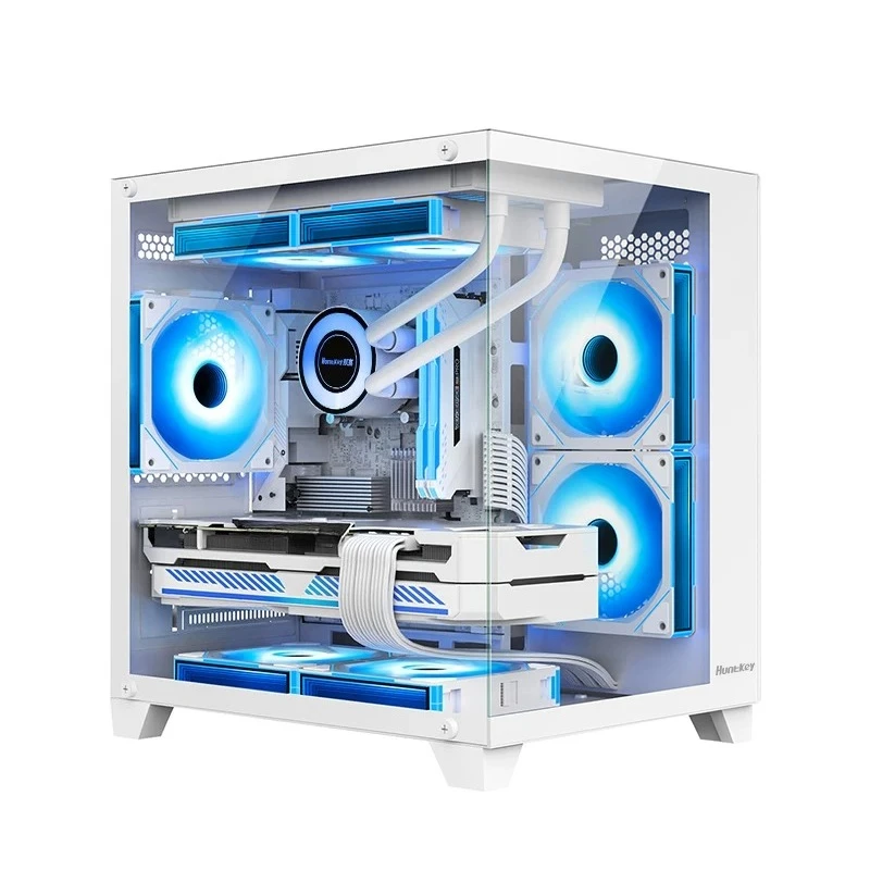 K66 D8 Hand‑Carry Metal ITX Mini‑sized A4 Desktop PC Chassis Fit For Compact 1U Power‑Supply