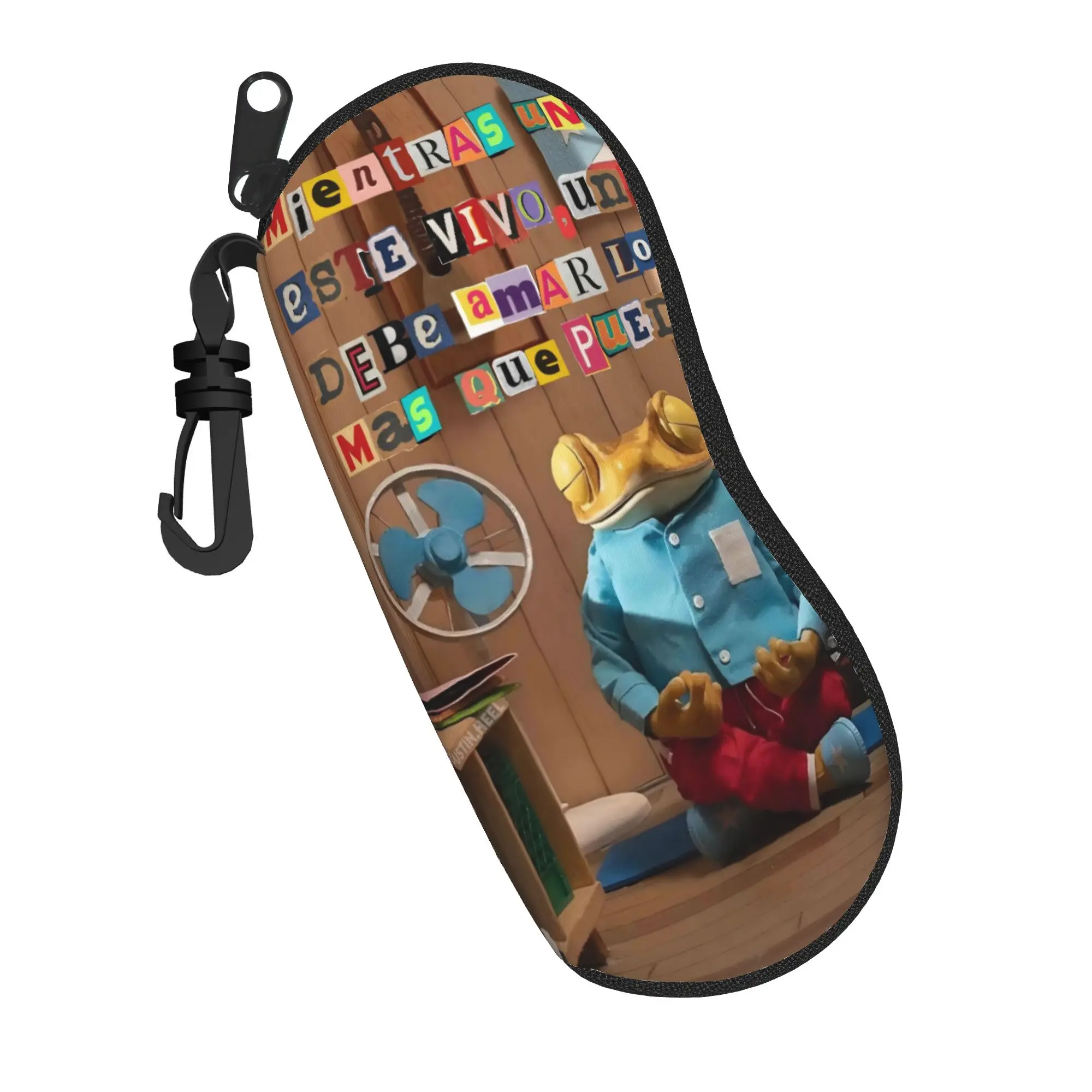 Bad Bunny DTMF Tour 2026 Glasses Case Unisex Protective Zipper  Glasses Storage Box Protector Sunglasses Box