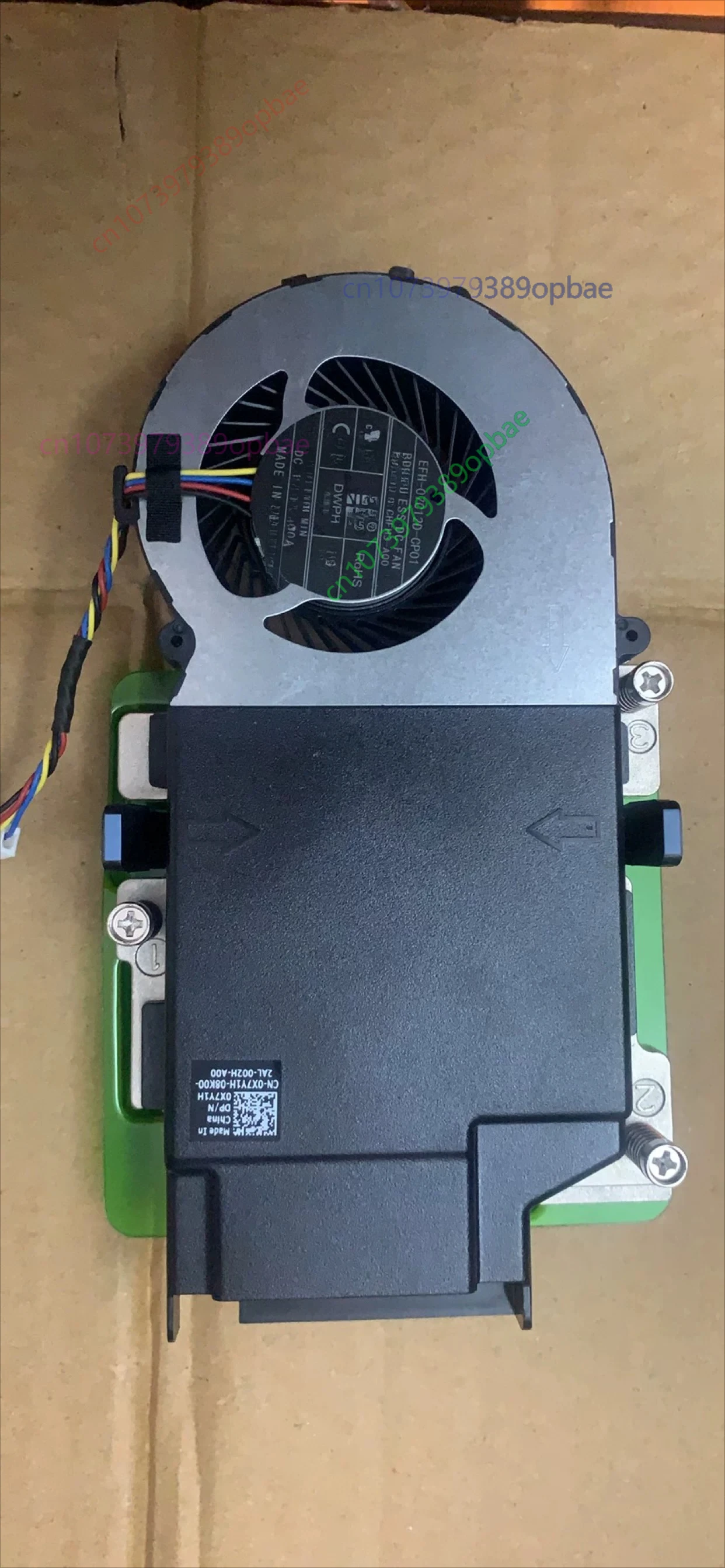 Dissipador de calor de CPU de substituição para Dell Optiplex 3000 5000 7000 MFF SFF MT Cooling Fan X7Y1H