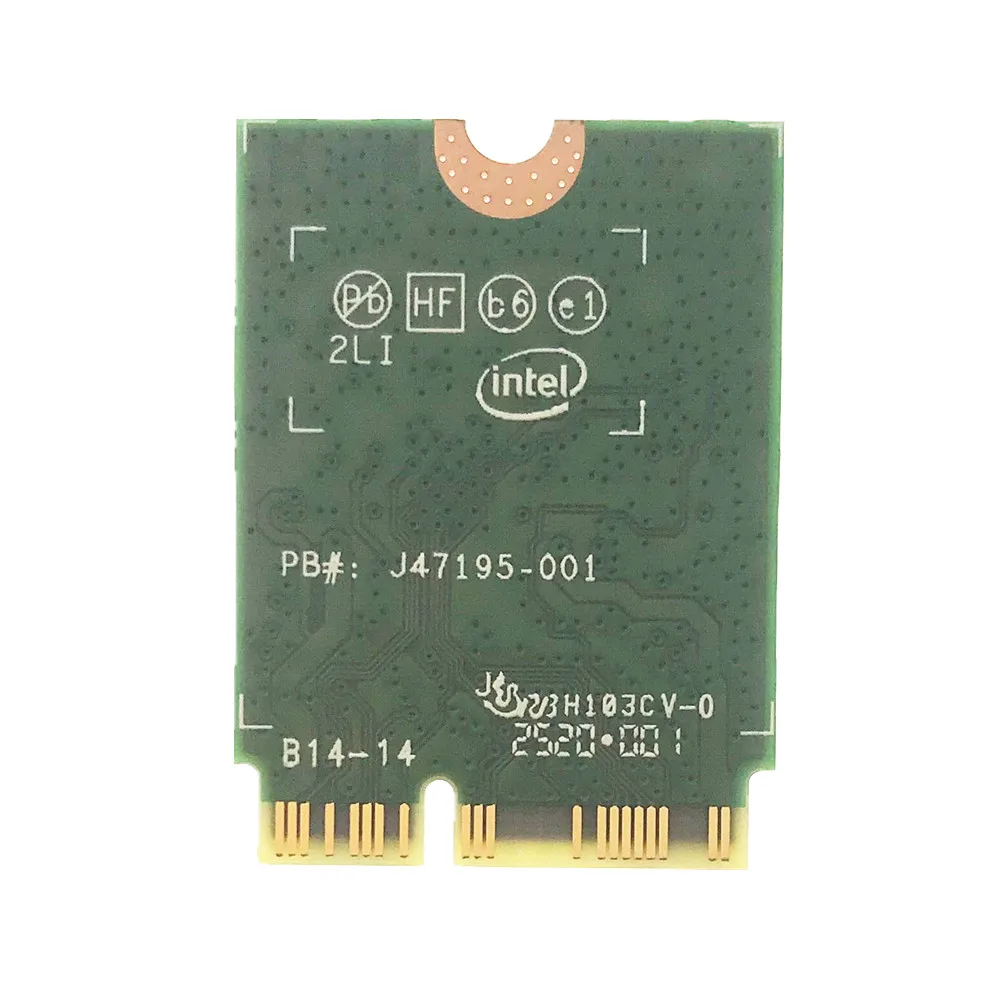 For Intel 9462NGW 433M 9560NGW 1750M 2.4G&5G Dual Band NGFF CNVI 802.11AC Wireless Wifi Network Card Fit for Bluetooth 5.0