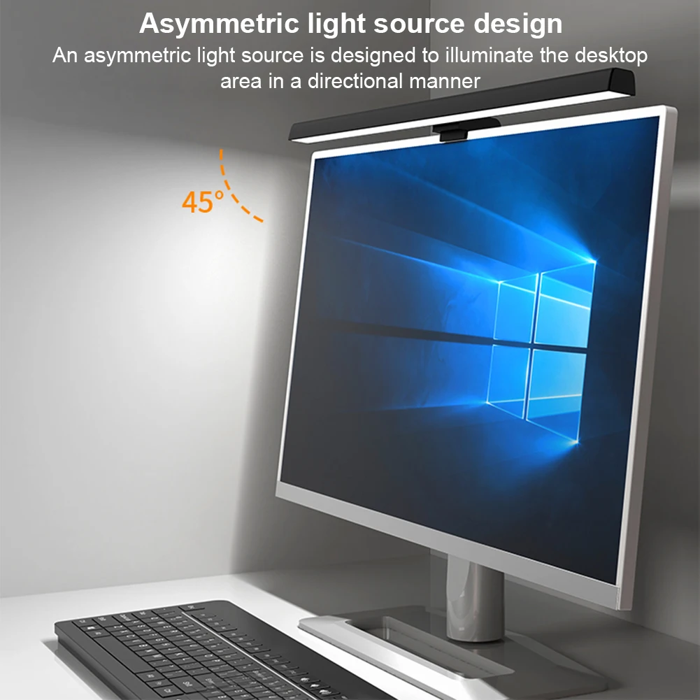 LED コンピュータモニターランプ調光可能なスクリーンバー USB 電源ハンギングテーブルランプデスク/オフィス/家庭/ゲーム用